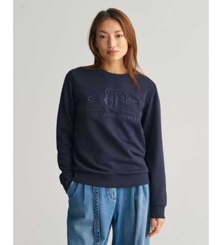 Til kvinder. 4200663 Tonal Archive Shield Sweatshirt navy (XS), Casual, Bomuld, Lange ærmer, Blå - Gant - Modalova