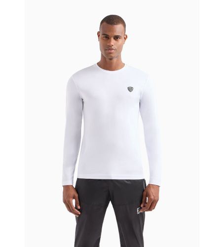 Til mænd. 8NPT17_PJRGZ Langærmede T-shirts, hvide (XS), Casual, Viscose, Lange ærmer - EA7 - Modalova