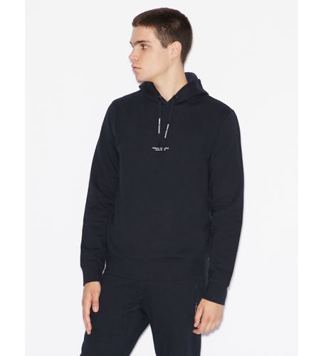 Til mænd. 8NZM94ZJKRZ1510 Navy sweatshirt (L), Casual, Bomuld, Lange ærmer, Blå - Armani Exchange - Modalova