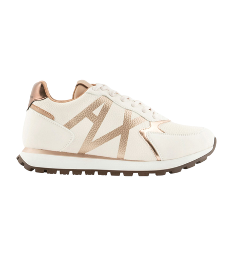 Til kvinder. XDX139XV733K624 Sneakers med snørebånd, hvide (35), Beige, Fast, Blonder, Casual - Armani Exchange - Modalova