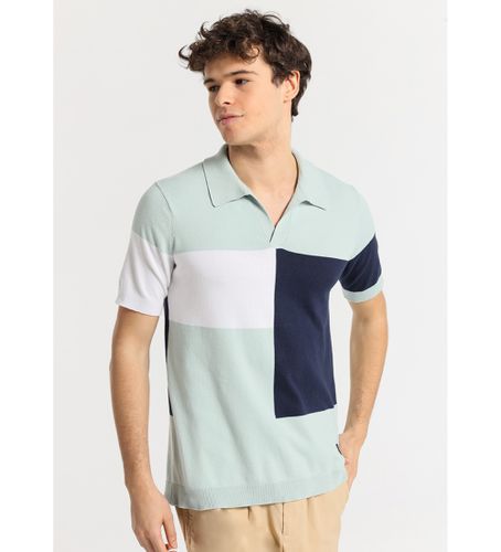 Til mænd. 630137068 Kortærmet tricolour poloshirt (S), Casual, Bomuld, Korte ærmer - Victorio & Lucchino, V&L - Modalova