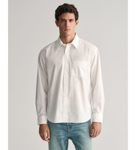 Til mænd. 3240095 Relaxed Fit Heritage Poplin Shirt (L), Casual, Bomuld, Lange ærmer - Gant - Modalova