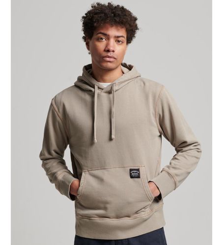 Til mænd. M2013078A Løstsiddende sweatshirt med hætte og kontrastfarvede syninger (S), Casual, Sport, Bomuld - Superdry - Modalova