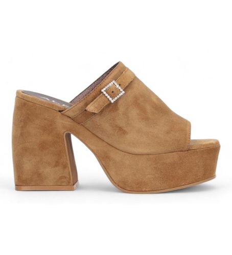 Til kvinder. 517011 Queen-sandaler i brunt -Hælhøjde 8 cm (40), 8-10, Ingen, Casual - Alpe - Modalova