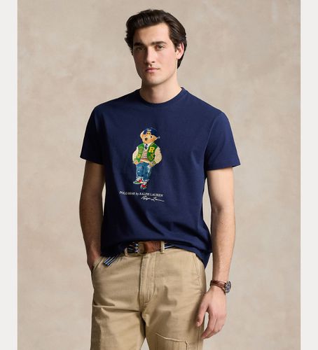 Til mænd. 710854497039 Polo Bear Classic Fit strikket T-shirt navy (S), Casual, Bomuld, Korte ærmer, Blå - Polo Ralph Lauren - Modalova