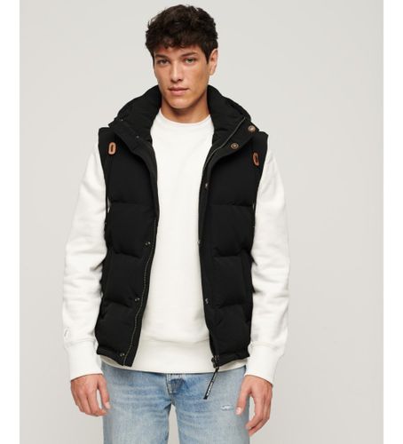 Til mænd. M5011708A Quiltet vest med hætte Everest (M), Casual, Polyester - Superdry - Modalova