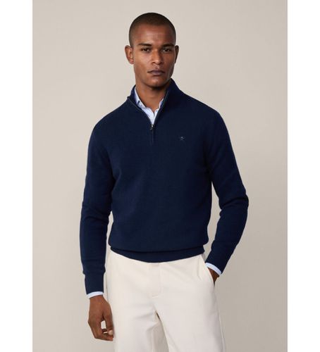 Til mænd. HM703239 Pullover med lynlås (L), Casual, Bomuld, Lange ærmer - Hackett London - Modalova