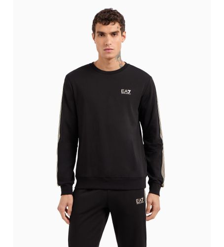 Til mænd. 6DPM27_PJ9FZ 7 Lines Crewneck Sweatshirt i genanvendt bomuldsblanding ASV (XS), Casual, Sport, Multisport - EA7 - Modalova