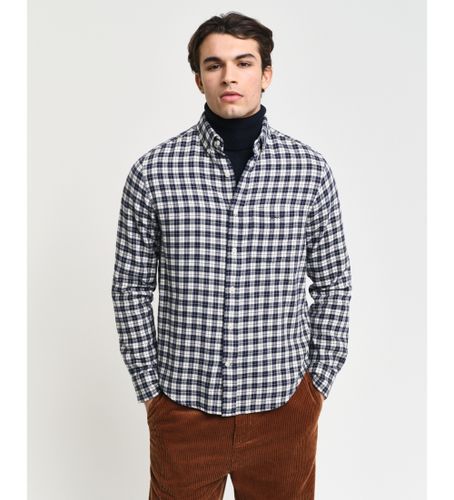 Til mænd. 3240217 Regular Fit flannel ternet skjorte (L), Casual, Bomuld, Lange ærmer, Bæredygtig - Gant - Modalova