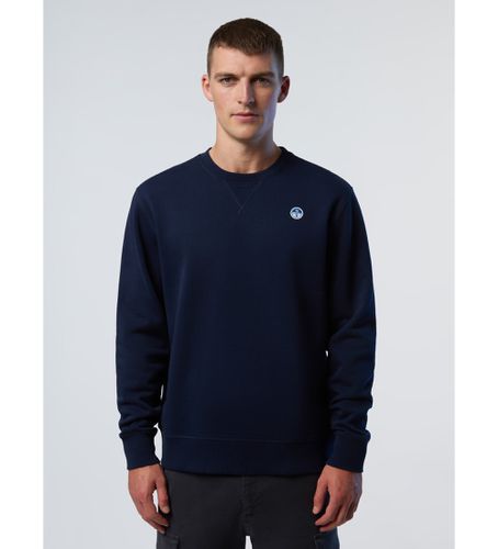 Til mænd. 691255 Sweatshirt med navy-logo (XS), Casual, Bomuld, Blå - North Sails - Modalova