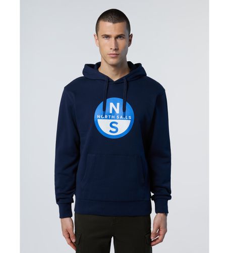 Til mænd. 691258 Sweatshirt med navy-logo (XS), Casual, Sport, Bomuld, Blå - North Sails - Modalova