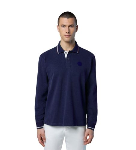 Til mænd. 692336 Polo langærmet navy (XS), Casual, Bomuld, Lange ærmer, Blå - North Sails - Modalova