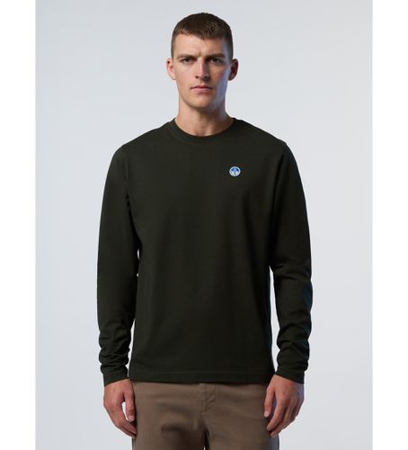 Til mænd. 692971 T-shirt Basic Bollo Sleeve (XS), Casual, Bomuld, Lange ærmer - North Sails - Modalova