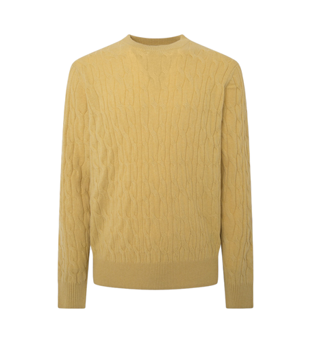 Til mænd. HM703241 Pullover Lw Cable Crew (M), Casual, Bomuld - Hackett London - Modalova