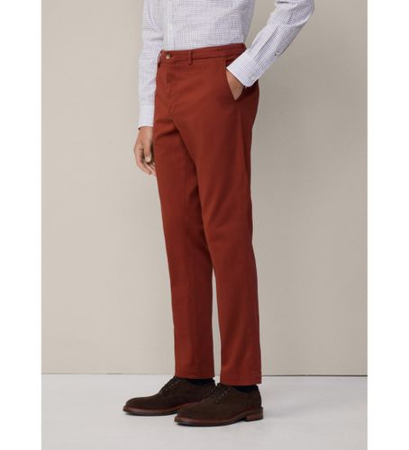 Til mænd. HM212659 Strukturerede brune chino-bukser (32/34), Casual, Bomuld - Hackett London - Modalova