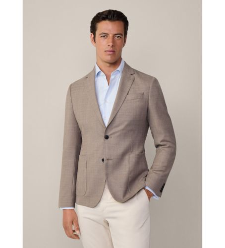 Til mænd. HM443435 blazer med semi-plain struktur (42/32), Casual, Party, Bomuld, Klassisk, Lange ærmer, Gråt - Hackett London - Modalova