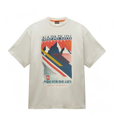 Til mænd. NP0A4I3E T-shirt med logo (L), Casual, Sport, Bomuld, Multisport, Korte ærmer - Napapijri - Modalova