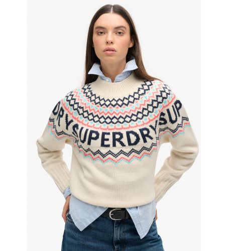 Til kvinder. W6110555A Fairisle-jumper i (S), Casual, Akryl - Superdry - Modalova