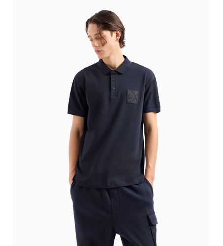 Til mænd. 6DZFJHZJXHZ1510 Økologisk marine-polo (XS), Casual, Bomuld, Korte ærmer, Blå - Armani Exchange - Modalova