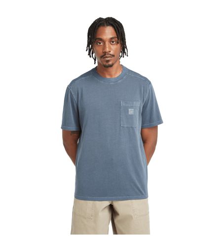 Til mænd. TB0A5VDH4331 Merrymack River Garment Dye Chest Pocket Tee Dark Sapphire (S), Blå, Casual, Korte ærmer, Økologisk bomuld - Timberland - Modalova