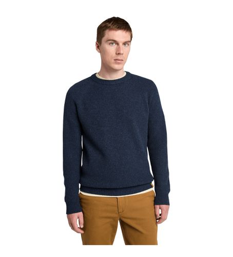 Til mænd. TB0A62J34751 Phillips Brook navy pullover med raglanærmer (S), Casual, Bomuld, Blå - Timberland - Modalova