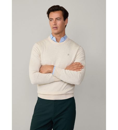 Til mænd. HM703312 Silk Crew Sweater (S), Casual, Bomuld - Hackett London - Modalova