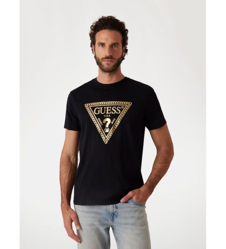 Til mænd. M5RI49K9RM1 T-shirt Chain Tri Logo (S), Casual, Bomuld, Korte ærmer - Guess - Modalova