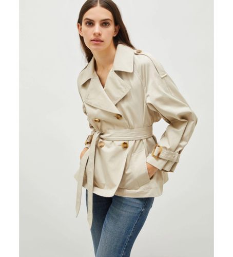 Til kvinder. 2513021031200 Gabardine Fjernbetjent (38), Beige, Casual, Bomuld - Marella - Modalova