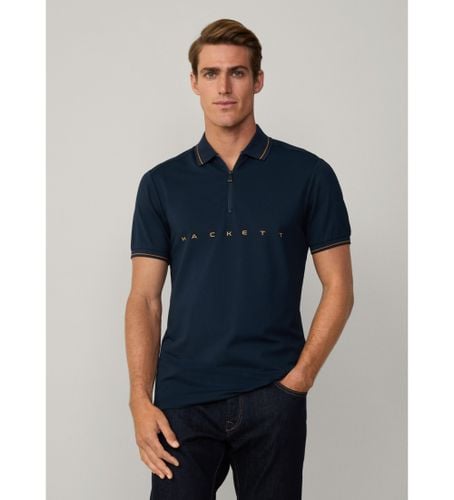 Til mænd. HM563408 Sport slim fit polo shirt navy (M), Casual, Bomuld, Korte ærmer, Blå - Hackett London - Modalova