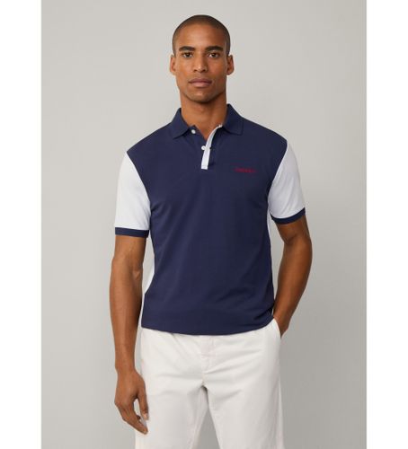 Til mænd. HM563416 Heritage navy classic fit polo shirt (L), Casual, Bomuld, Korte ærmer, Blå - Hackett London - Modalova