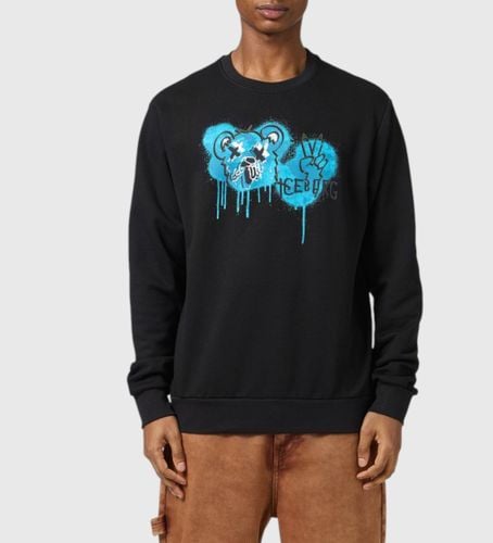 Til mænd. 25EI1P0E0326341 Sweatshirt med logo, (S), Casual, Bomuld - Iceberg - Modalova