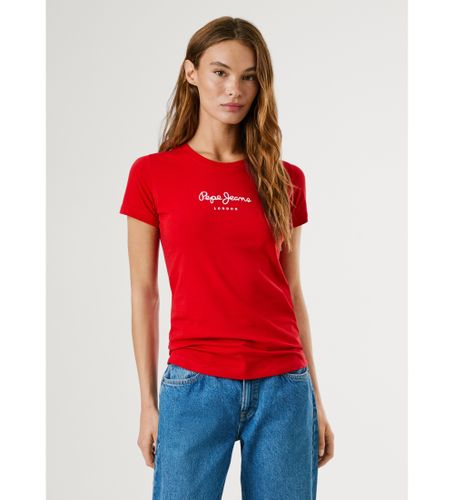 Til kvinder. PL505202 Ny Virginia T-shirt (XS), Casual, Bomuld, Korte ærmer - Pepe Jeans - Modalova