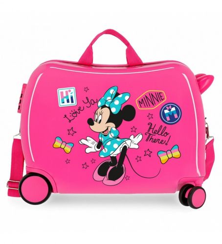 Til mænd/drenge. 2569862 Minnie Hi love ride-on kuffert 2 hjul multidirektionel -38x50x20cm (OSFA), Casual, Pink, Syntetisk, ABS/Polyk - Disney - Modalova