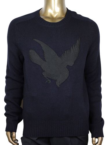 Men's Cashmere Wool Sweater with bird Patch (Medium) - Gucci - Modalova