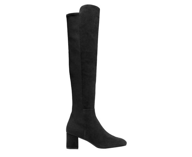 Women's Suede With Elastic Back Heel Knee High Boot - Stuart Weitzman - Modalova