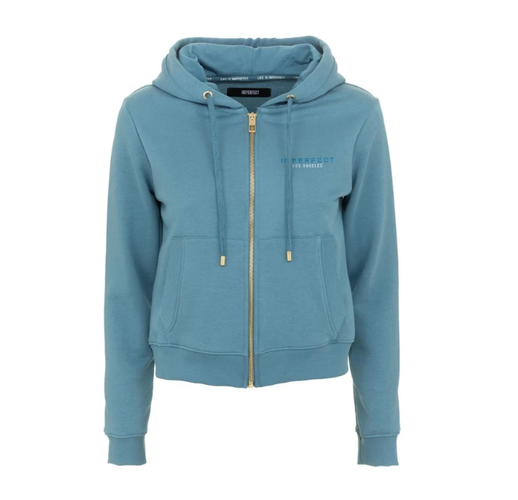 Chic Hooded Zip Women's Sweatshirt - Imperfect - Modalova