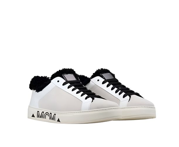 Women's Milano Suede Shearling Low Top Sneaker (37 EU / 7 US) - MCM - Modalova