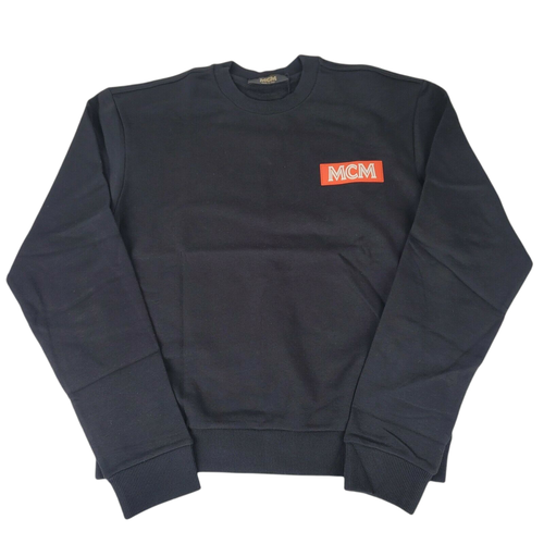 Men's Cotton Rubber Logo Oversized Pullover Sweater (Regular; S) - MCM - Modalova