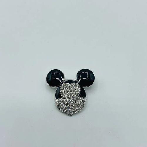 Crystal Encrusted Mickey Mouse Pin - Swarovski - Modalova