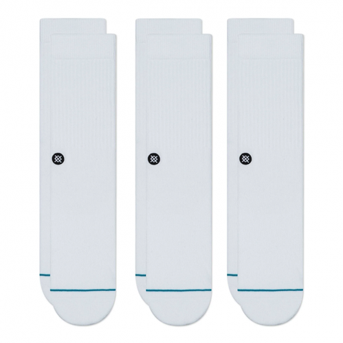 Stance 3-er Set Socken "ICON" Weiß - Stance - Modalova