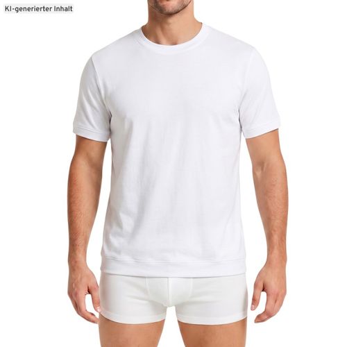 Pima T-Shirt mit rundem Halsausschnitt - Ragman - Modalova