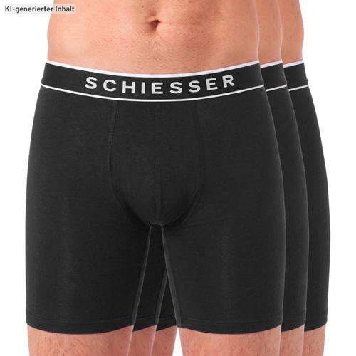 Schiesser 3-er Set Trunks Schwarz - Schiesser - Modalova