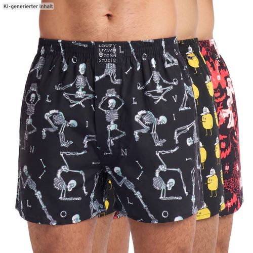 Er Set Boxershorts mit verschiedenen Motiven - Lousy Livin - Modalova
