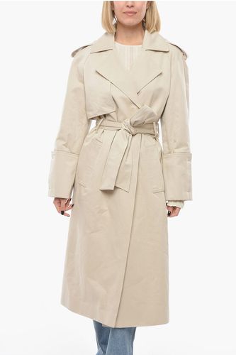 Organic Cotton Double Breasted Overcoat with Belt size 40 - Bite Studios - Modalova