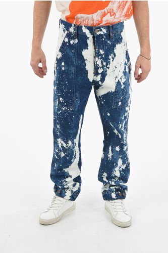Acid Wash Effect GALAXY Loose Fit Jeans 19cm size 32 - Palm Angels - Modalova