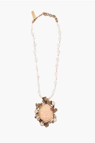 Cameo Necklace with Gemstones size Unica - Alcozer & J - Modalova