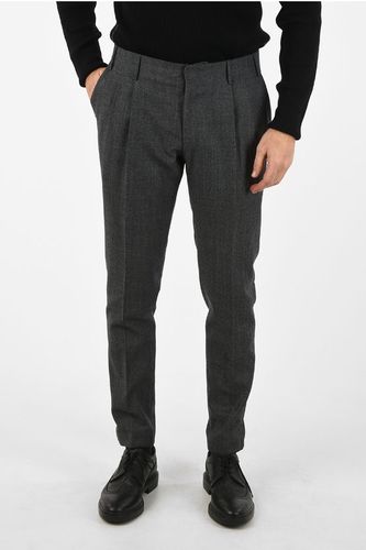 CC COLLECTION plain herringbone virgin wool RESET pants size 50 - Corneliani - Modalova