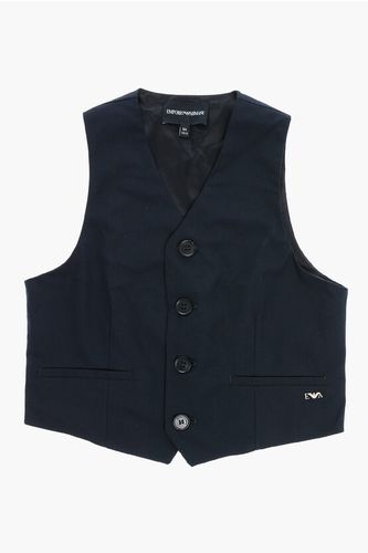 EMPORIO Solid Color Waistcoat with 4-Buttons Größe 14 Y - Armani Junior - Modalova