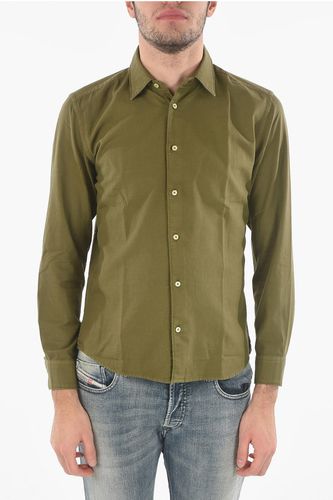 Flannel Cotton Shirt with Spread Collar size M - Altea - Modalova