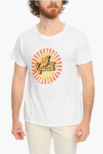 Front Printed Crew-neck BIG SUN T-Shirt Größe M - Greg Lauren - Modalova